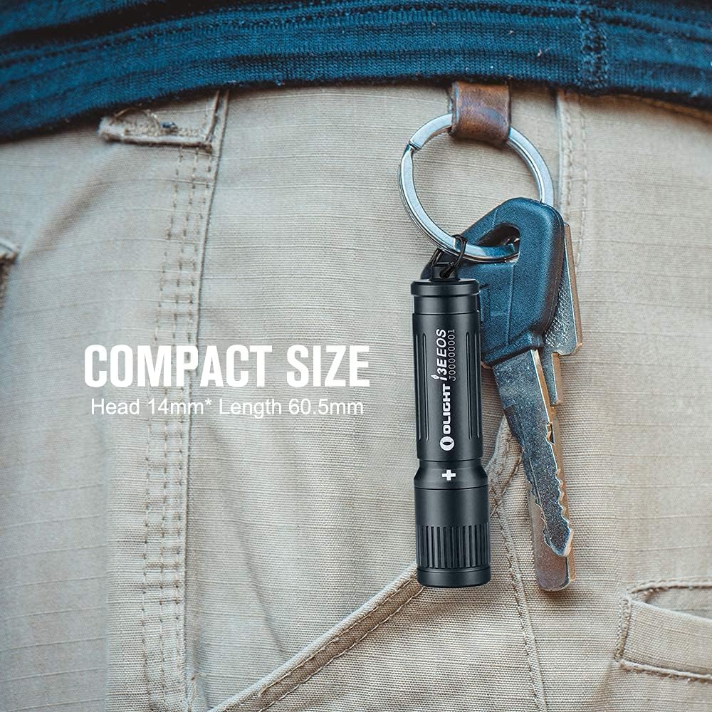 Olight Keychain Flashlight i3E EOS Black - Mini Twist AAA
