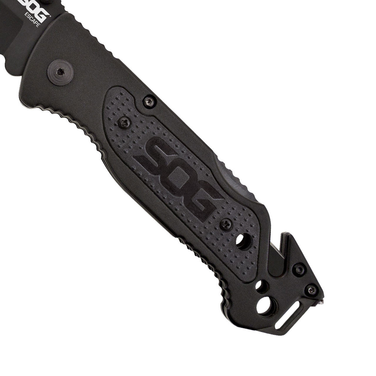 SOG Escape Rescue Knife - Serrated Black