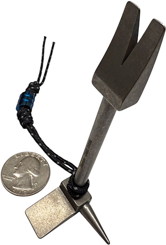 Hooligan Tool 4" - Titanium Mini Halligan Firefighter's Keychain