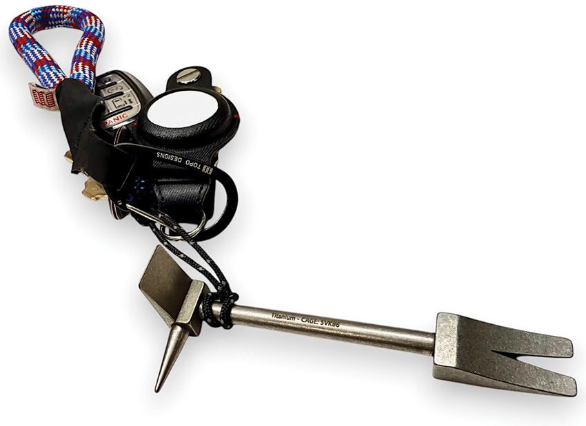 Hooligan Tool 4" - Titanium Mini Halligan Firefighter's Keychain