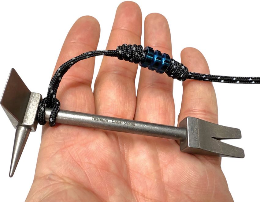 Hooligan Tool 4" - Titanium Mini Halligan Firefighter's Keychain
