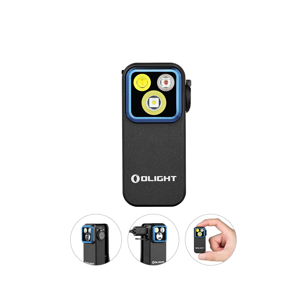 Olight Oclip Pro – Clip-On Flashlight with Floodlight, Spotlight & Red Light