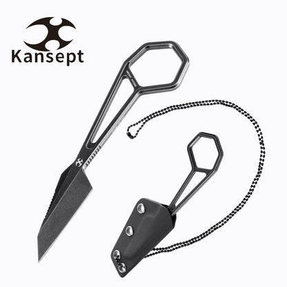 Kansept Knives Hex Neck Knife Black Ti