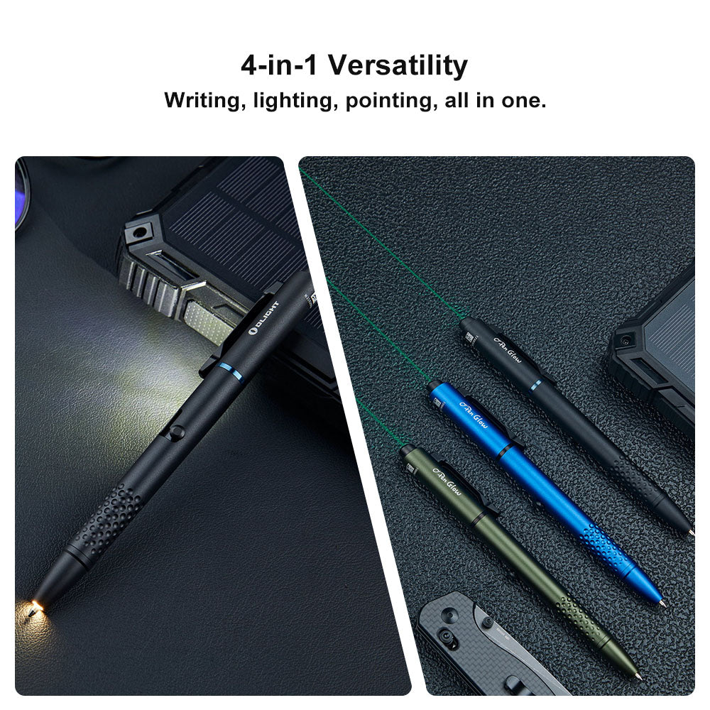 O-Pen Glow - Tactical Pen, Laser & Flashlight
