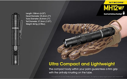 Nitecore MH12 V2 High Performance Tactical Flashlight