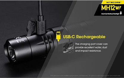 Nitecore MH12 V2 High Performance Tactical Flashlight