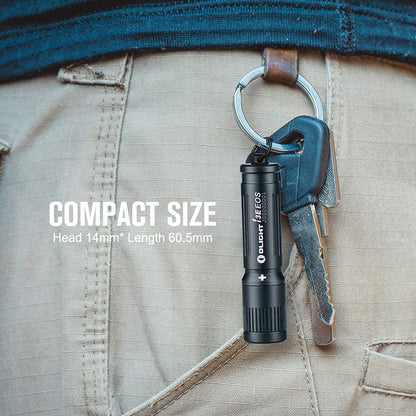 Olight Keychain Flashlight i3E EOS Black - Mini Twist AAA