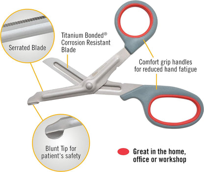 Clauss Titanium Bonded Bent Professional Snips - EMS Shears