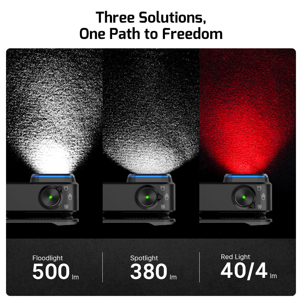 Olight Oclip Pro – Clip-On Flashlight with Floodlight, Spotlight & Red Light
