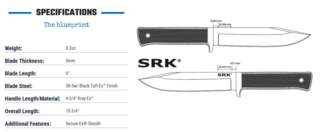 Cold Steel SRK - Survival Rescue Knife