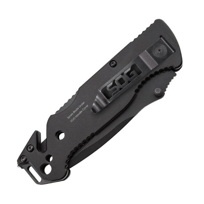 SOG Escape Rescue Knife - Serrated Black