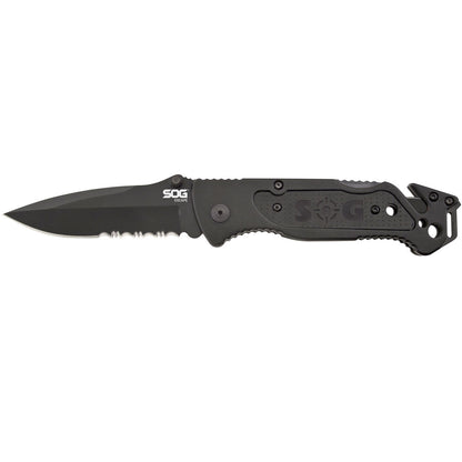 SOG Escape Rescue Knife - Serrated Black