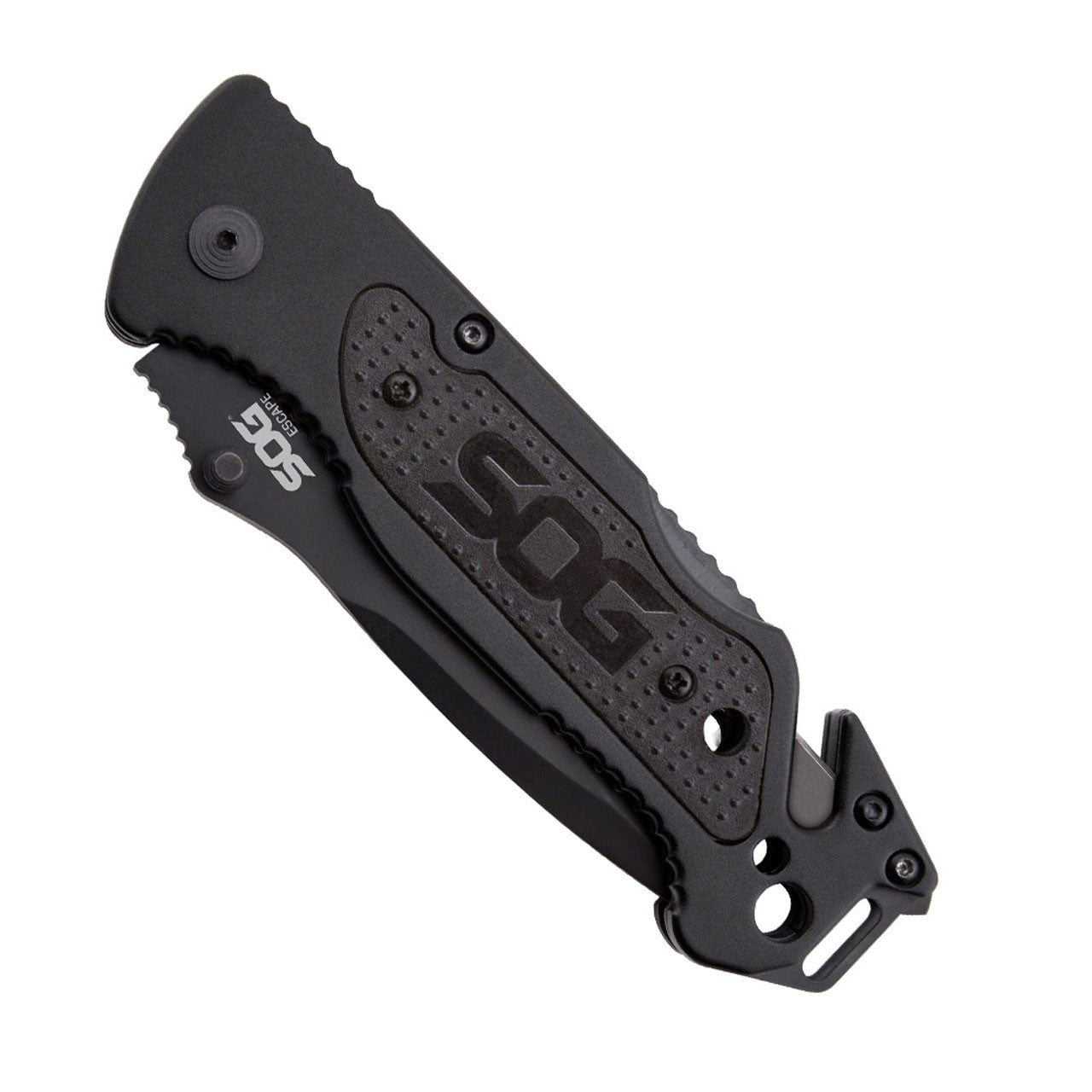 SOG Escape Rescue Knife - Serrated Black
