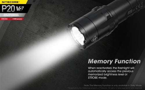 Nitecore P20 V2 LED High Performance Tactical Flashlight