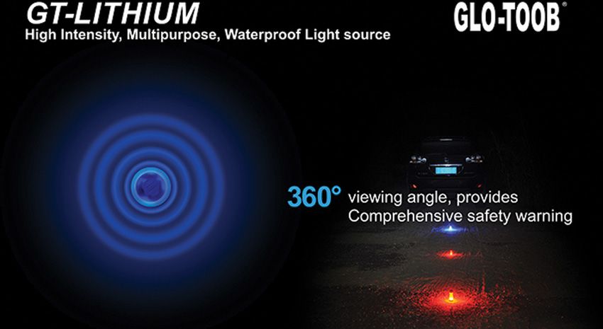 Glo-Toob High Intensity Gear, Signal, & Diving Light - Lithium Series Blue