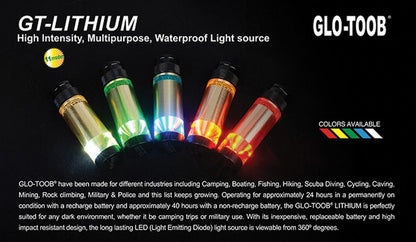 Glo-Toob High Intensity Gear, Signal, & Diving Light - Lithium Series Blue