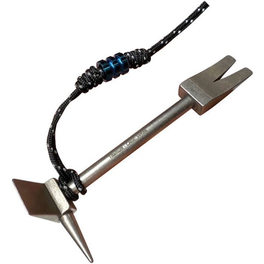 Hooligan Tool 4" - Titanium Mini Halligan  Firefighter's Keychain