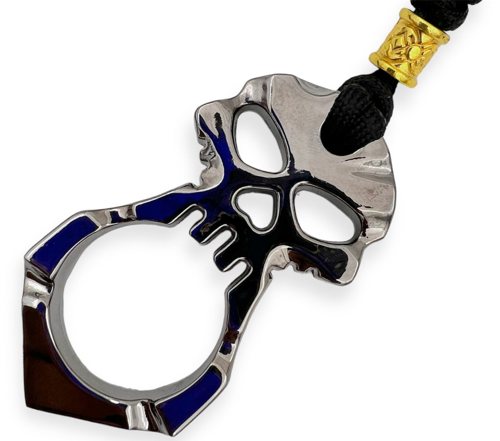 Public Safety Survival Bottle Opener Keychain Skull Head