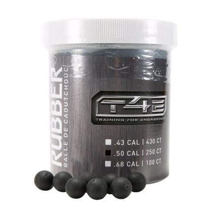 T4E Rubberball .50 Cal Ammo 250/Ct - Black