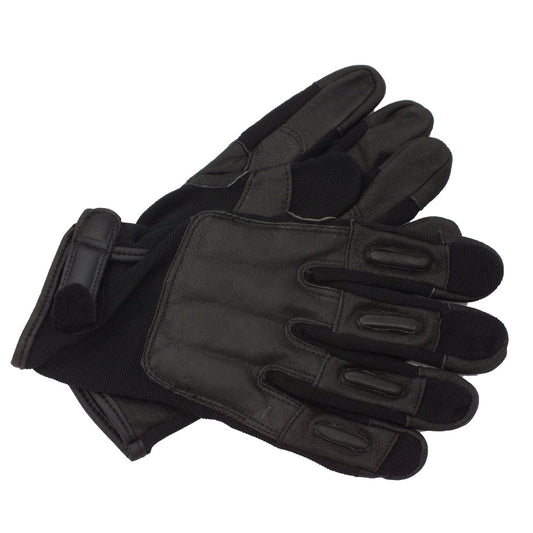 Weighted Tactical Gloves Leather, Spandex, Steel Shot - Black, XL Size