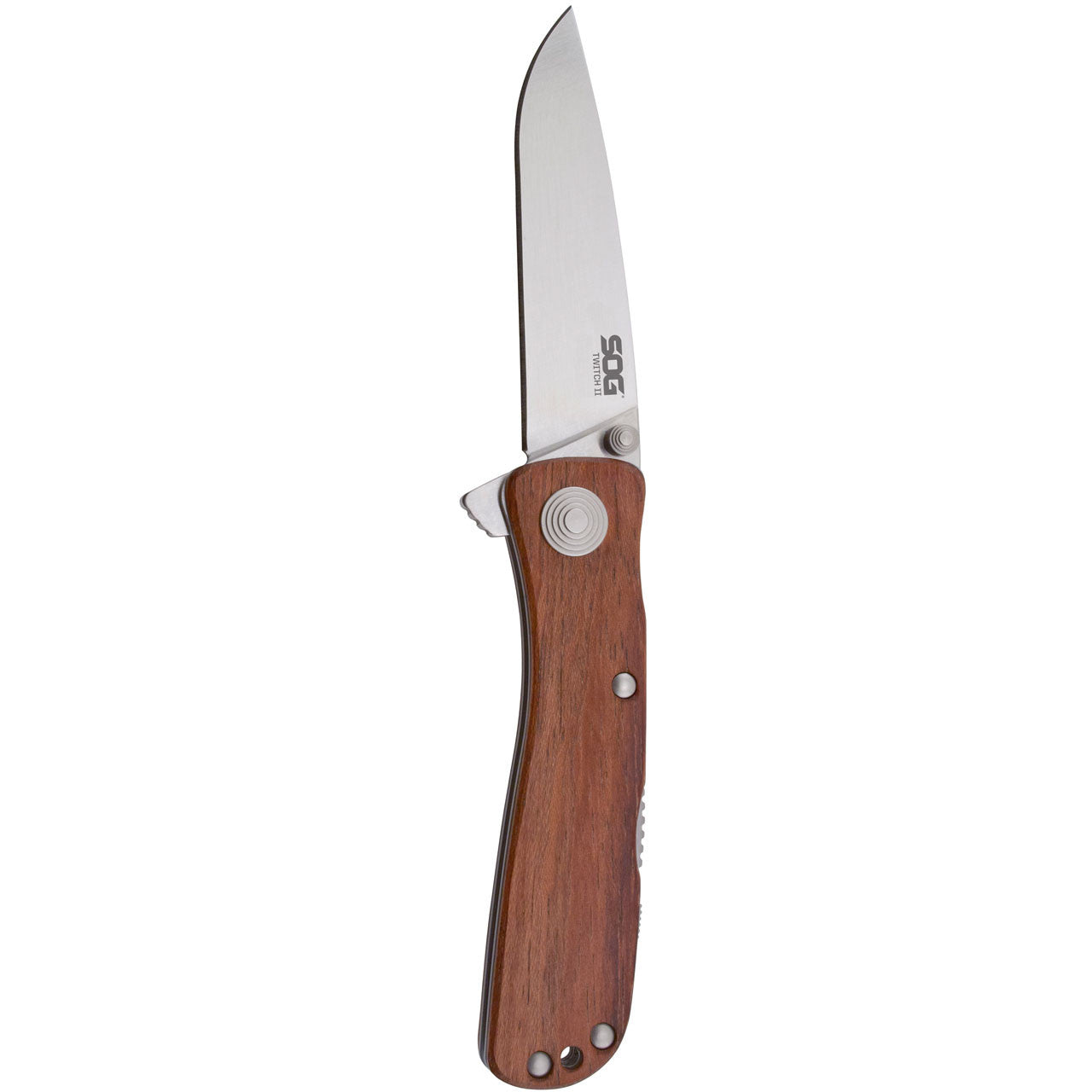 SOG Twitch II Lockback Assisted Opening Rosewood Handle Compact Knife