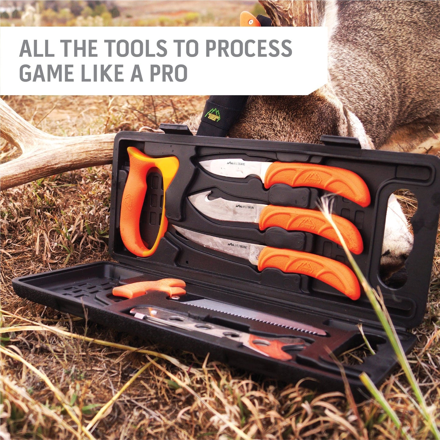 Outdoor Edge Wild-Pak Game Processing Set - 8 Pcs