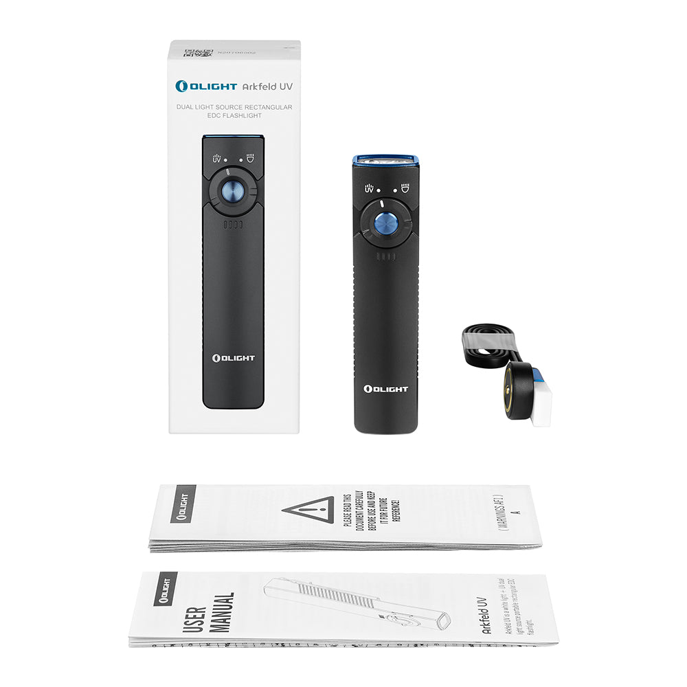 Olight Arkfeld UV 2-in-1 Flat Tactical Flashlight