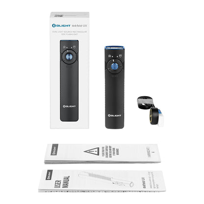 Olight Arkfeld UV 2-in-1 Flat Tactical Flashlight