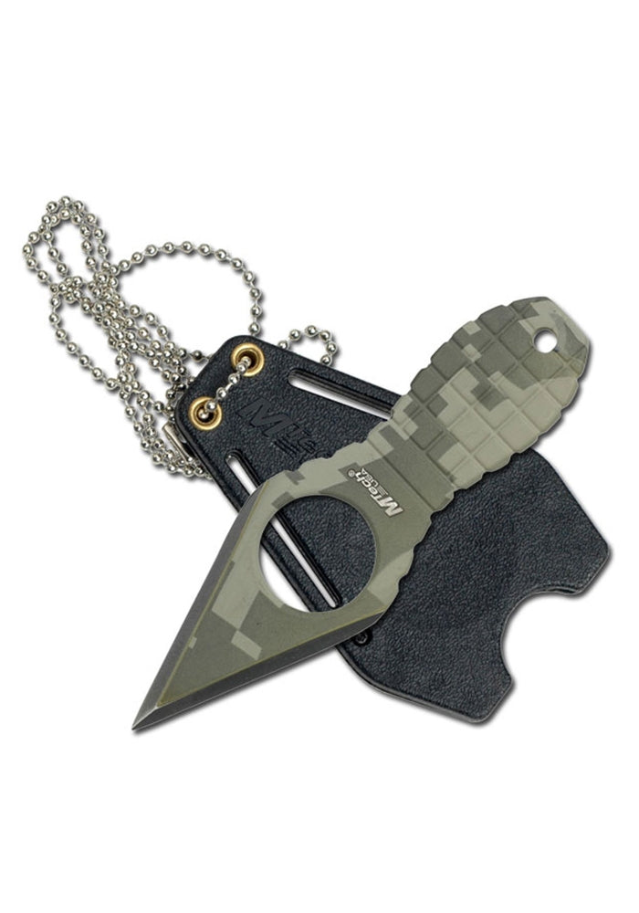 MTech Neck Knife - 4.25" Fixed Blade - Camo Pattern