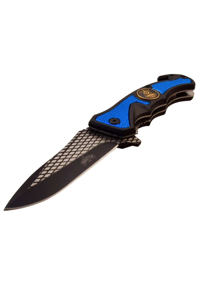 Police Spring Assisted 8" Rescue Knife