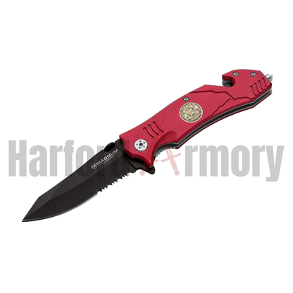 Boker Magnum Fire Fighter Red - Rescue Linerlock