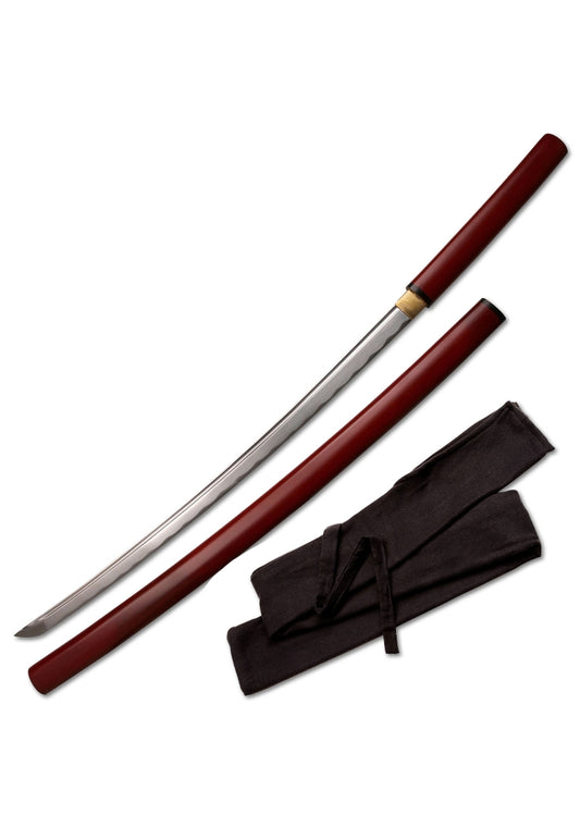 Hand Forged Shirasaya Samurai Sword - 41"