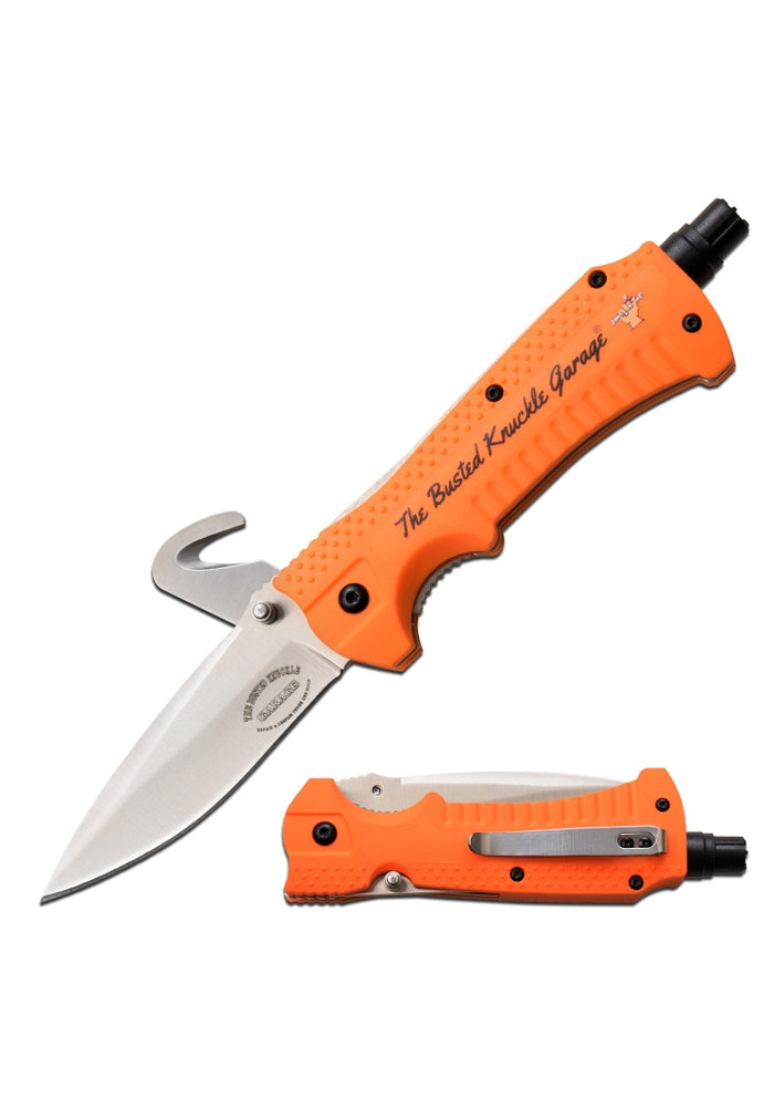 Busted Knuckle Garage Manual Folding Knife w/ Hook Blade