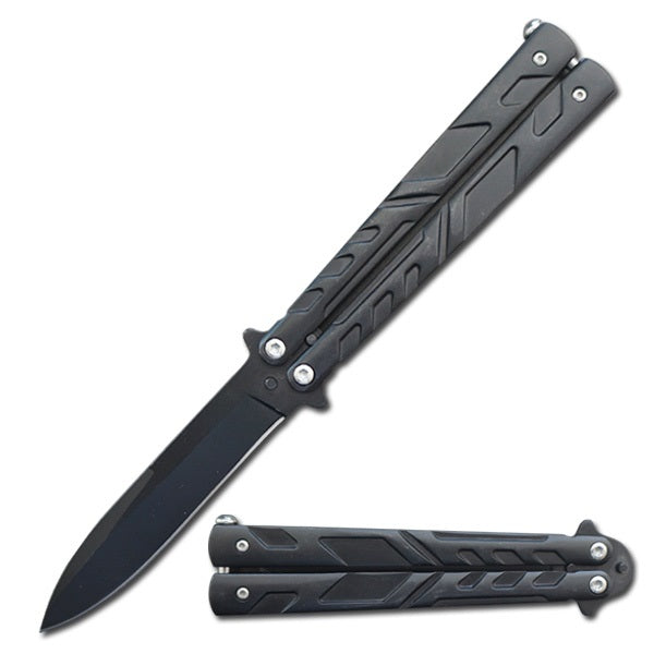 Black Venom Balisong Butterfly Knife