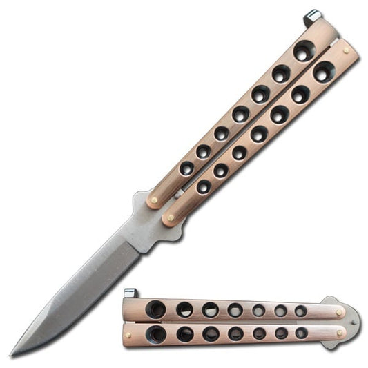 Helix Butterfly Balisong Knife - Copper