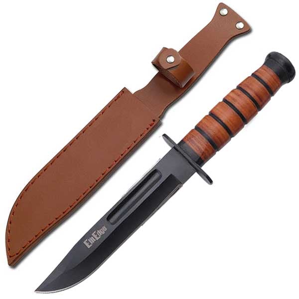 WWII Combat Fixed Blade Survival Hunting Knife 12 Inch