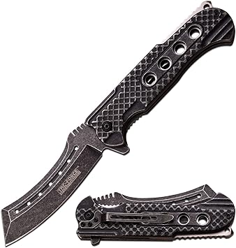 Tac-Force - Stonewashed Razor Spring Assisted Knife