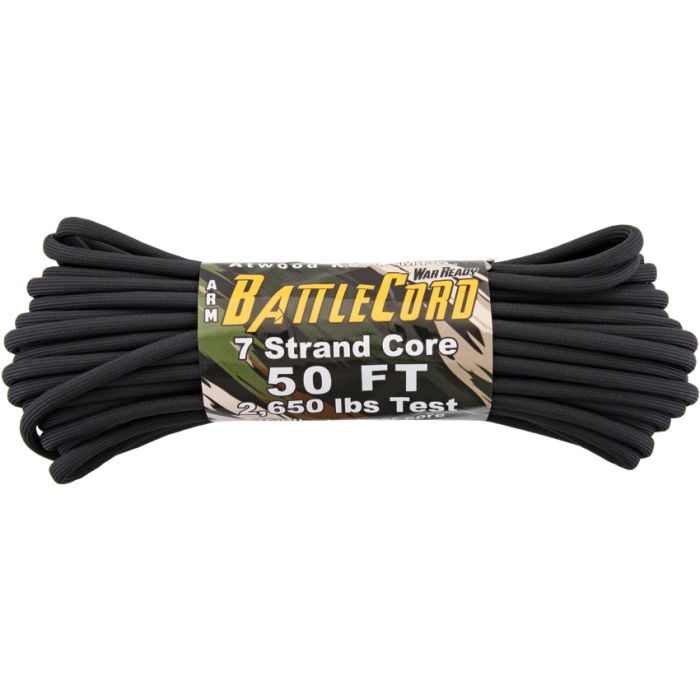 ARM BattleCord Black Parachute Cord 2650lb Strength