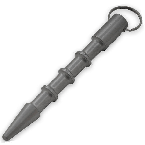 Public Safety Kubotan Jabber w/ Keyring- 5.5 Inch Silver