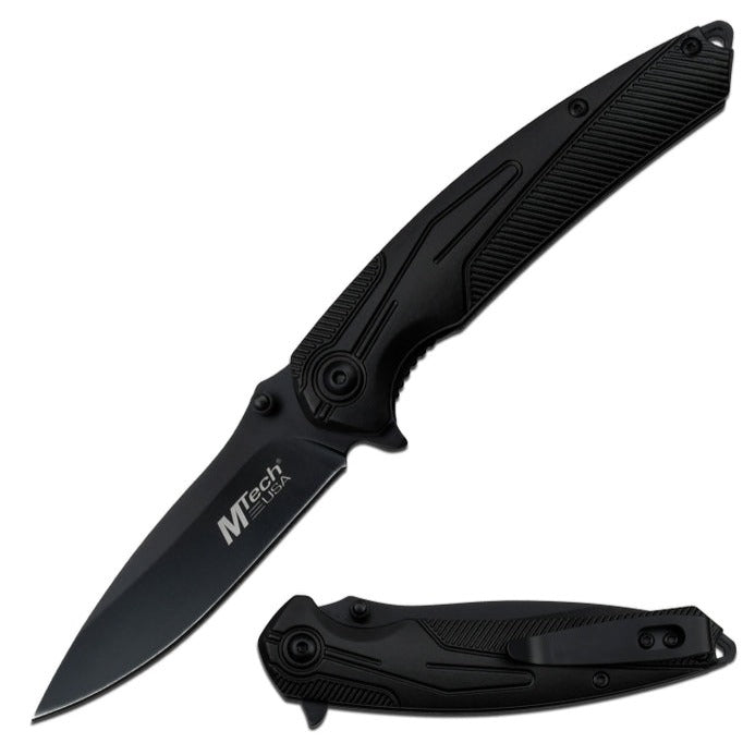 MTech USA All Black Spring Assisted Knife