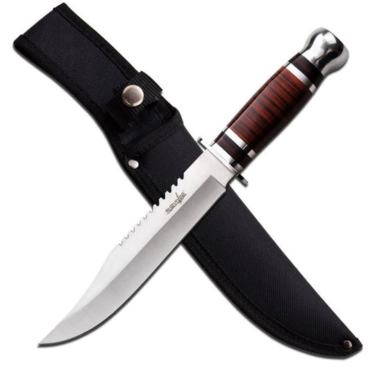 Survivor - Fixed Blade Knife - Military Style Drop Point 12.25 Inches