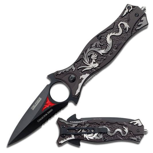 Tac-Force - Silver Dragon Spring Assisted Knife