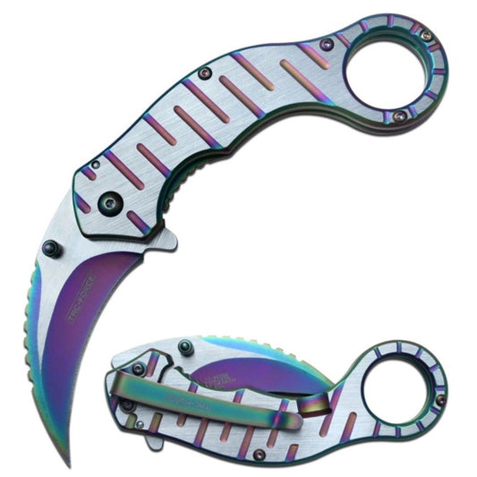 Tac-Force - Rainbow Karambit Spring Assisted Knife